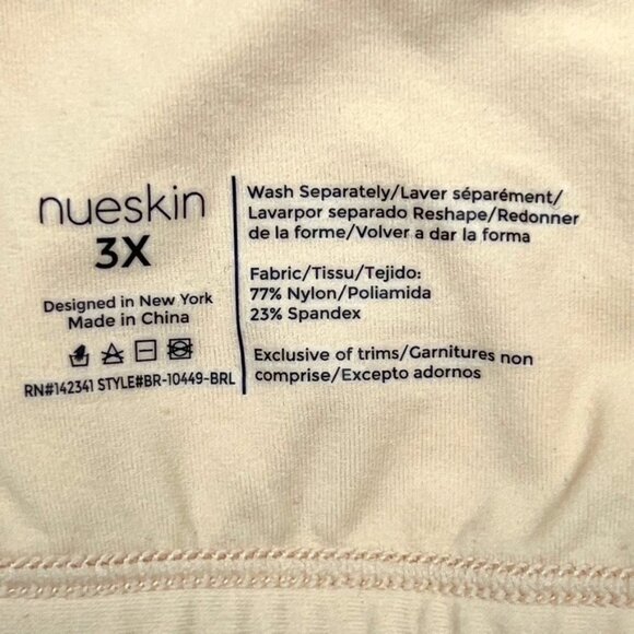 Nueskin Bra Women's Size 3X Dawn Wireless Soft Cup Bralette - Picture 2 of 7